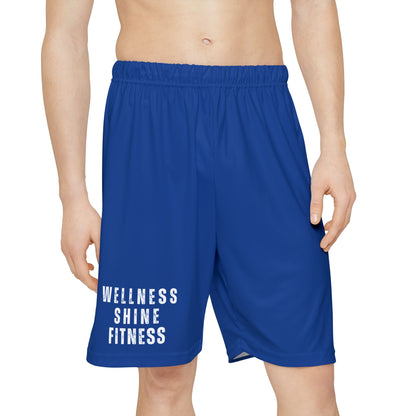 Wellness Shine Fitness Men’s Sports Shorts, Dark Blue