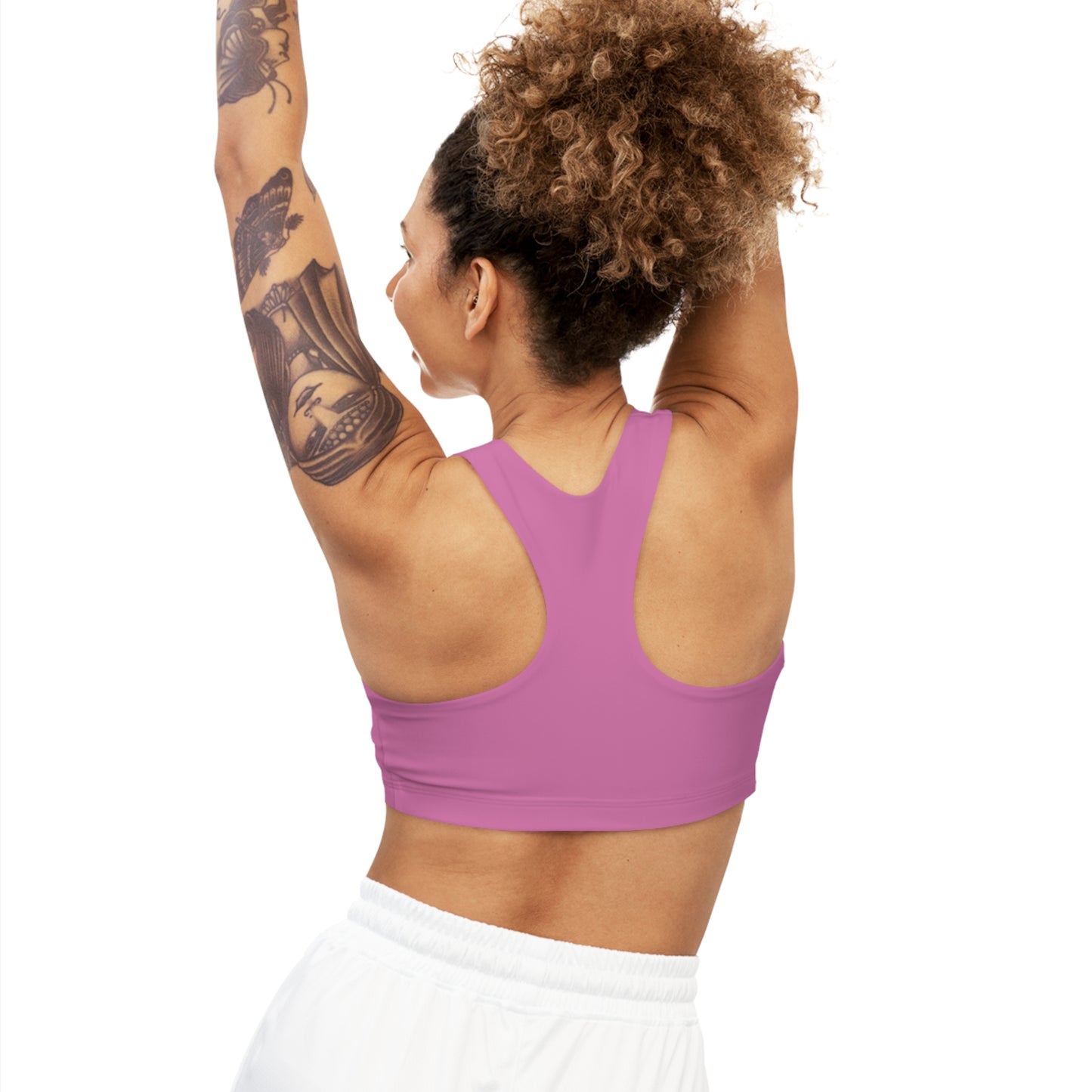 Wellness Shine Fitness Seamless Sports Bra, Light Pink