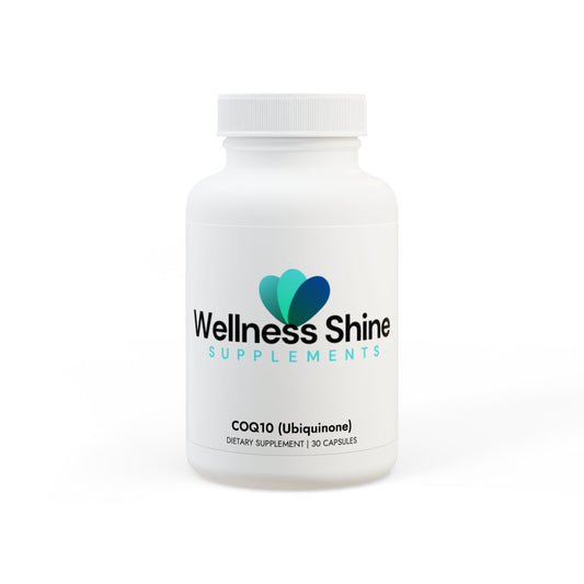 Wellness Shine CoQ10 (Ubiquinone) Supplement (30 Capsules)