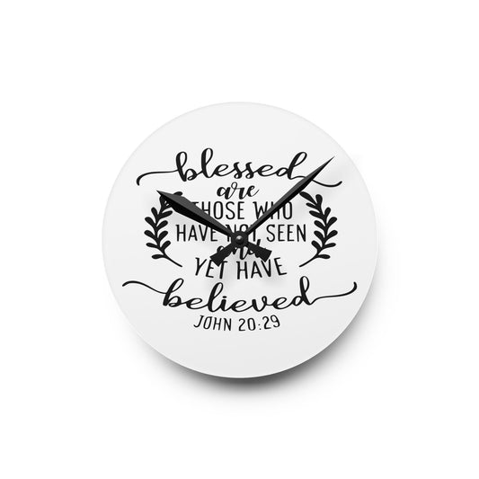 Blessed Are Those Acrylic Wall Clock