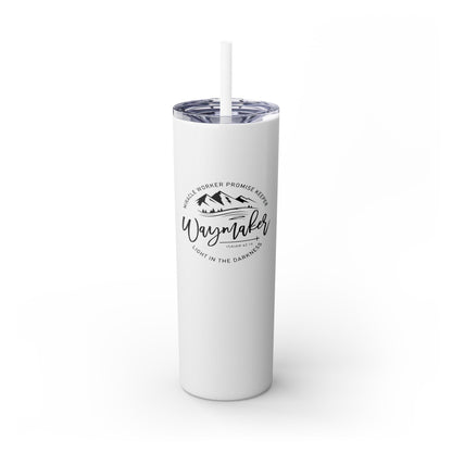 Waymaker Skinny Tumbler with Straw, 20oz