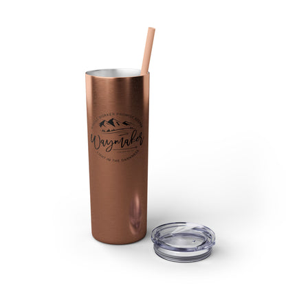 Waymaker Skinny Tumbler with Straw, 20oz