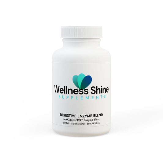 Wellness Shine Digestive Enzyme Blend Supplement (60 Capsules)