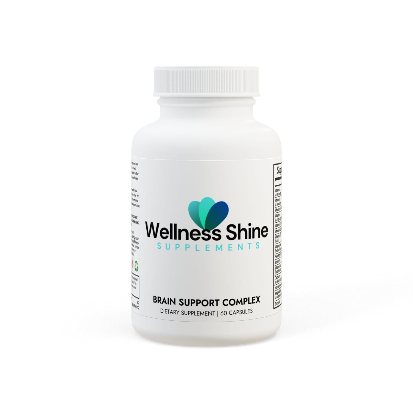 Wellness Shine Brain Support Complex Supplement (60 Capsules)