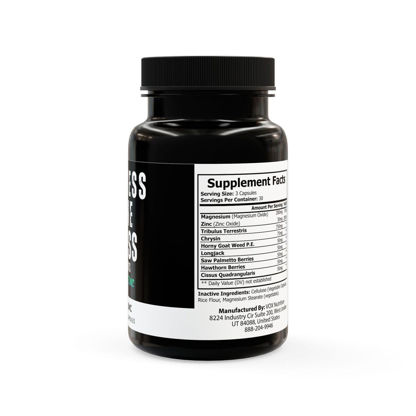 Wellness Shine Magnesium Zinc Supplement (90 Capsules)