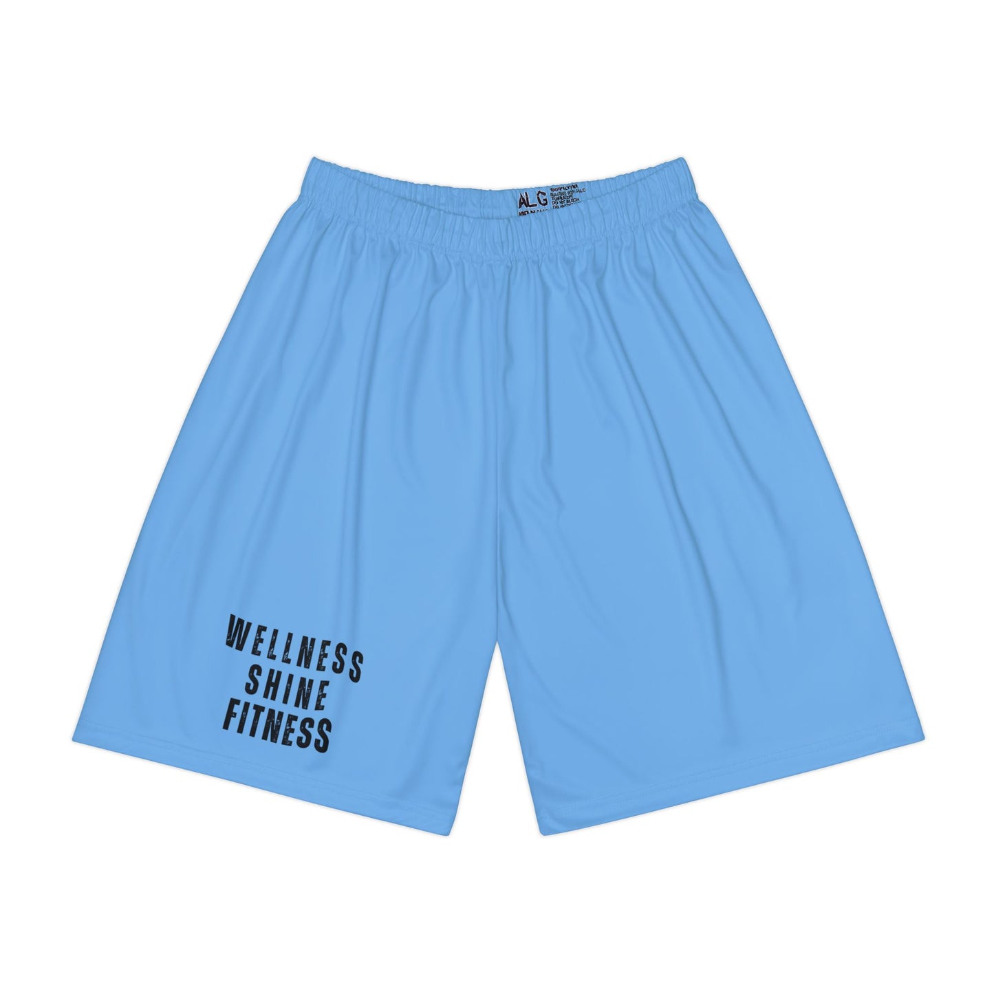 Wellness Shine Fitness Sports Shorts, Light Blue