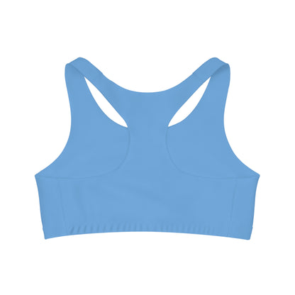 Wellness Shine Fitness Seamless Sports Bra, Light Blue