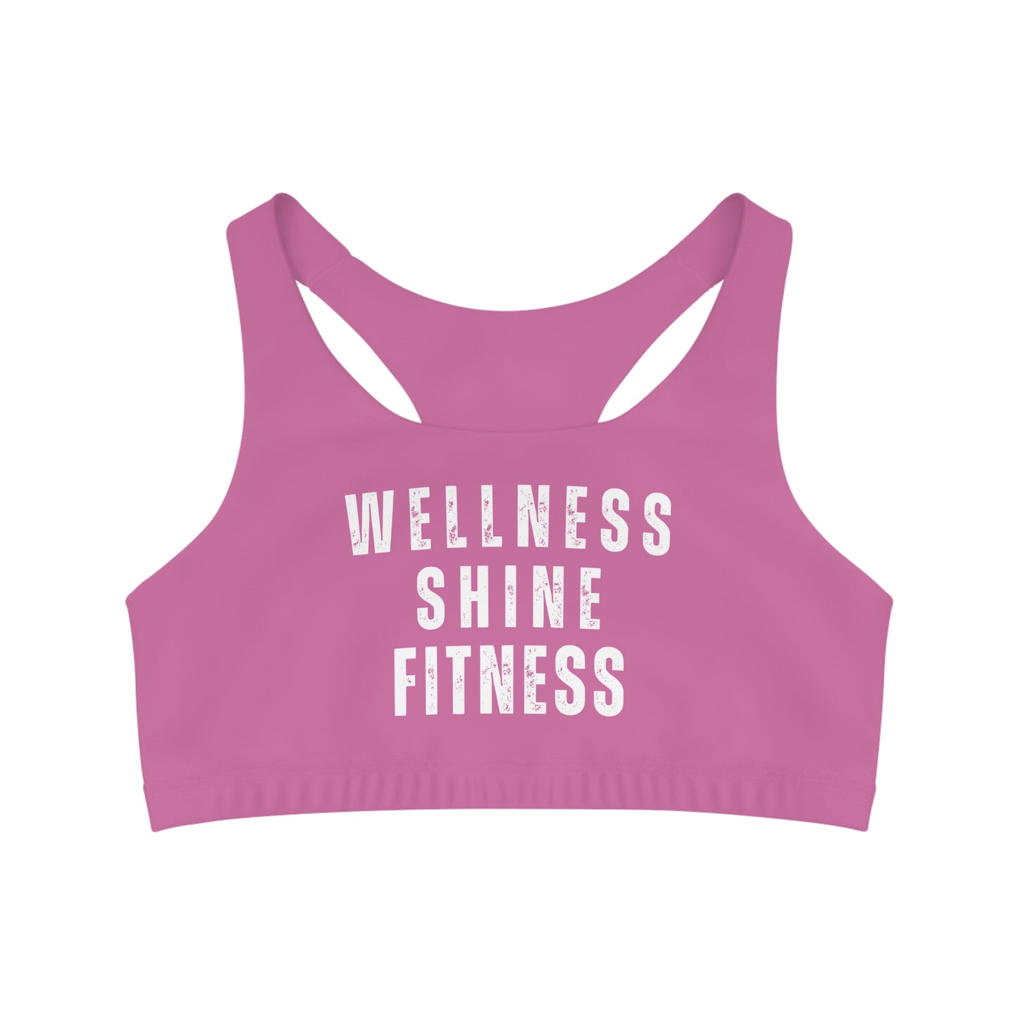 Wellness Shine Fitness Seamless Sports Bra, Light Pink