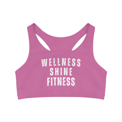 Wellness Shine Fitness Seamless Sports Bra, Light Pink