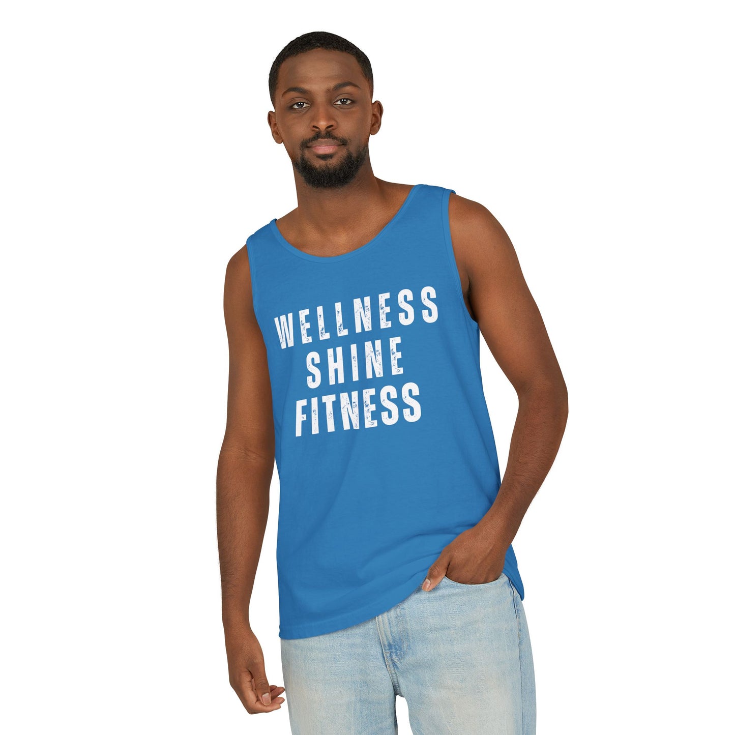 Wellness Shine Fitness Garment-Dyed Tank Top