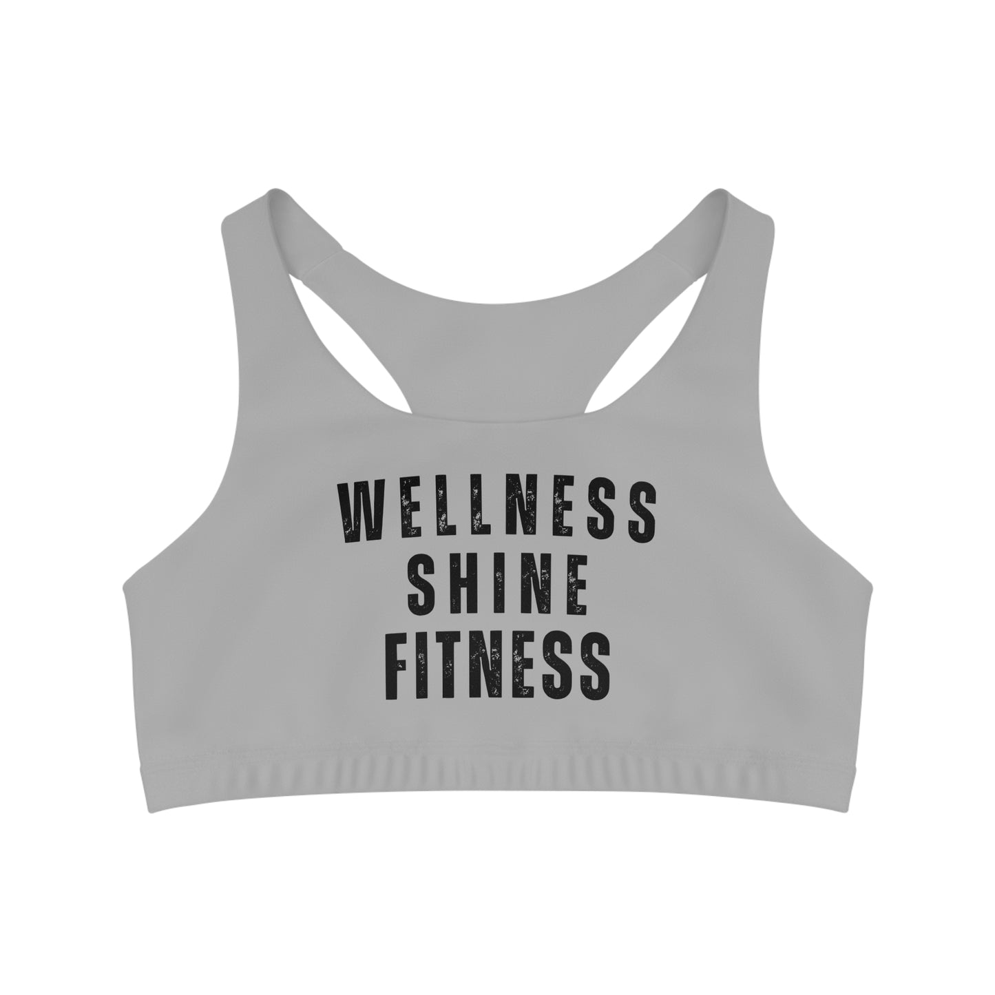 Wellness Shine Fitness Seamless Sports Bra, Light Grey