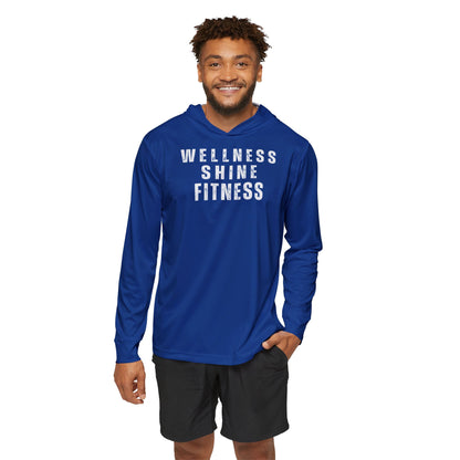 Wellness Shine Fitness Men's Sports Warmup Hoodie, Dark Blue