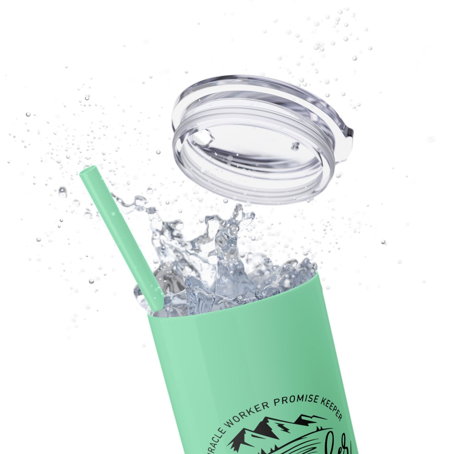 Waymaker Skinny Tumbler with Straw, 20oz