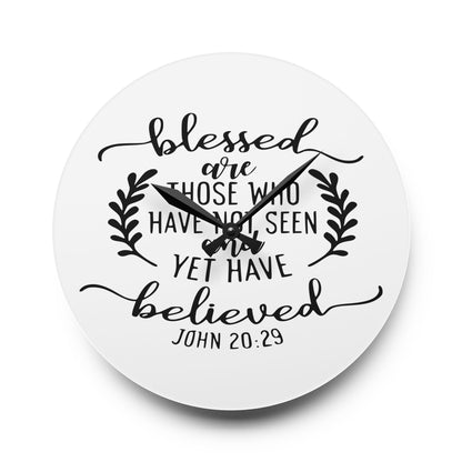 Blessed Are Those Acrylic Wall Clock