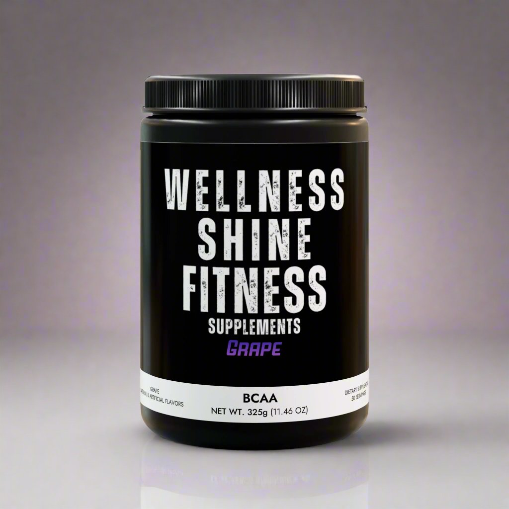 Wellness Shine Fitness Supplements Grape BCAA Front