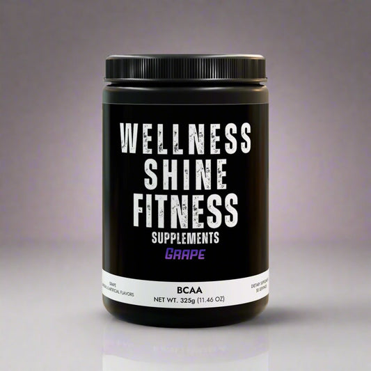 Wellness Shine Fitness Supplements Grape BCAA Front