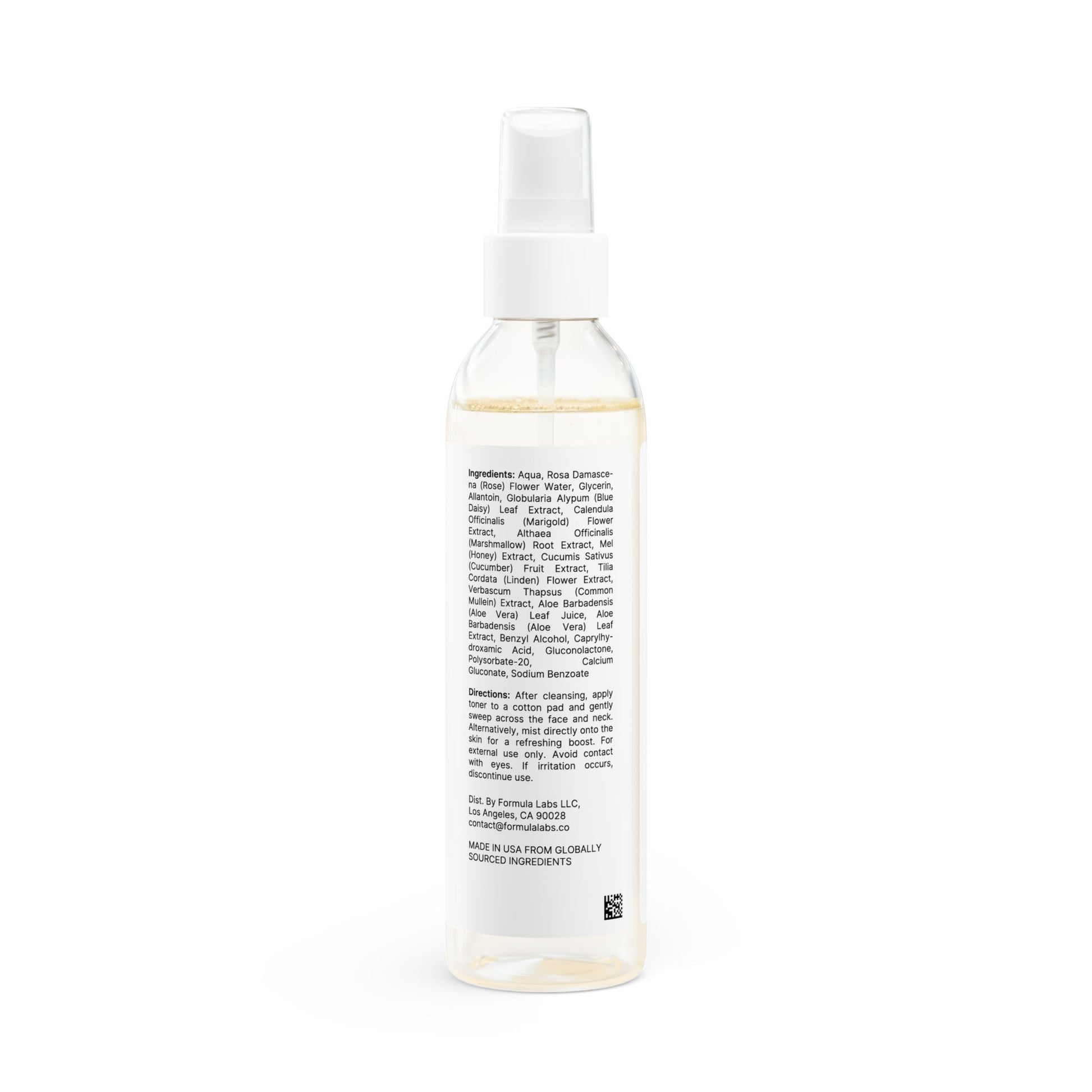 Wellness Shine Skincare Calming Toner Back