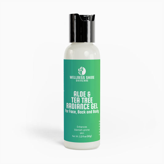 Aloe & Tea Tree Radiance Gel - Moisturizing, Soothing and Hydrating Skincare by Wellness Shine - Wellness Shine