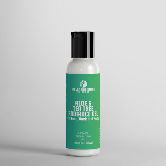 Aloe & Tea Tree Radiance Gel - Moisturizing, Soothing and Hydrating Skincare by Wellness Shine - Wellness Shine