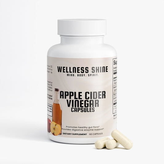 Apple Cider Vinegar Capsules – Metabolism & Gut Health Support by Wellness Shine - Wellness Shine