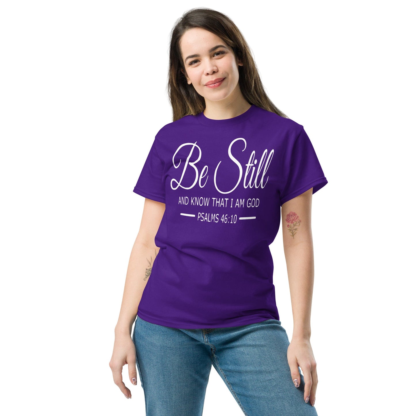 Be Still Christian Shirt, Bible Versed Tee, Gift - Christianity, Christianity Apparel, Jesus - Christian, Christianity Faith Shirt - Wellness Shine