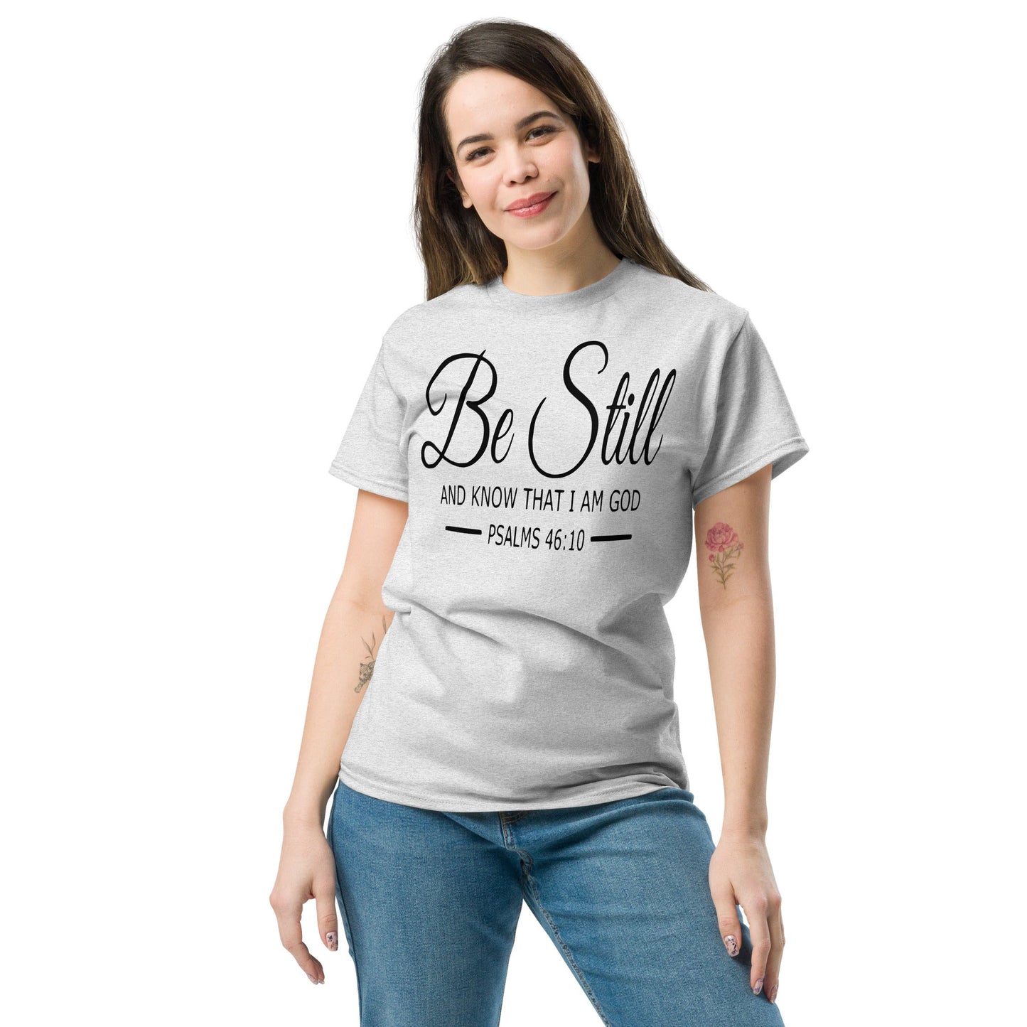 Be Still Christian Shirt, Bible Versed Tee, Gift - Christianity, Christianity Apparel, Jesus - Christian, Christianity Faith Shirt - Wellness Shine