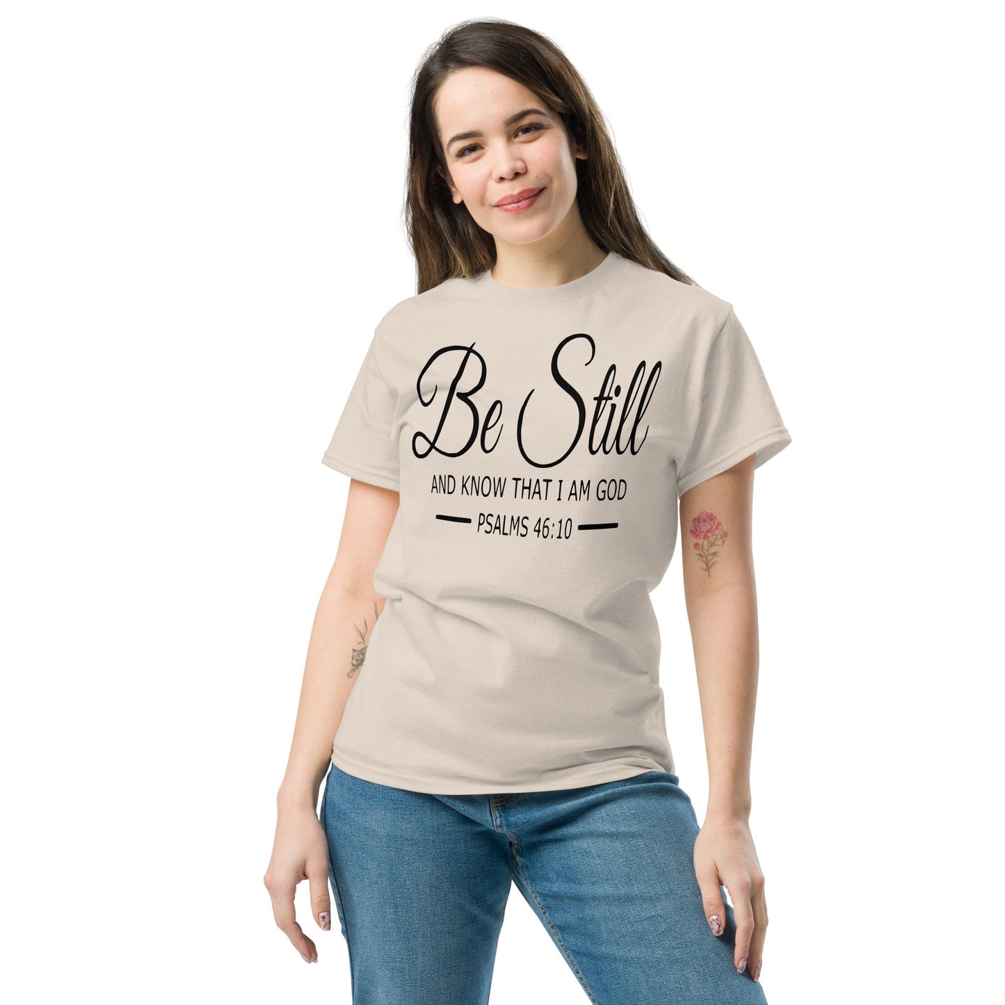 Be Still Christian Shirt, Bible Versed Tee, Gift - Christianity, Christianity Apparel, Jesus - Christian, Christianity Faith Shirt - Wellness Shine