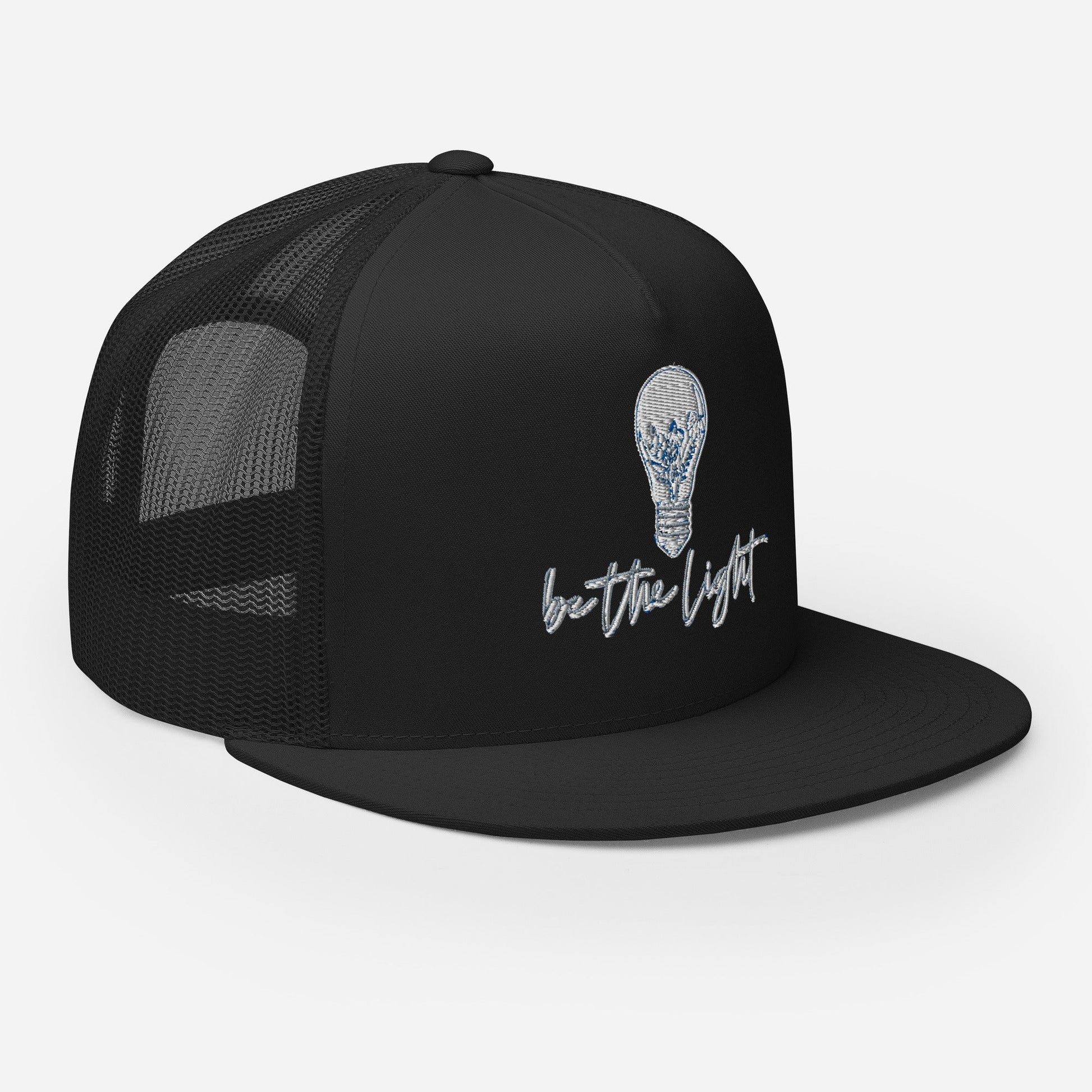 "Be the Light" Christian Hat, Bible Verse Hat, Yupoong 6006 Trucker Cap - Wellness Shine