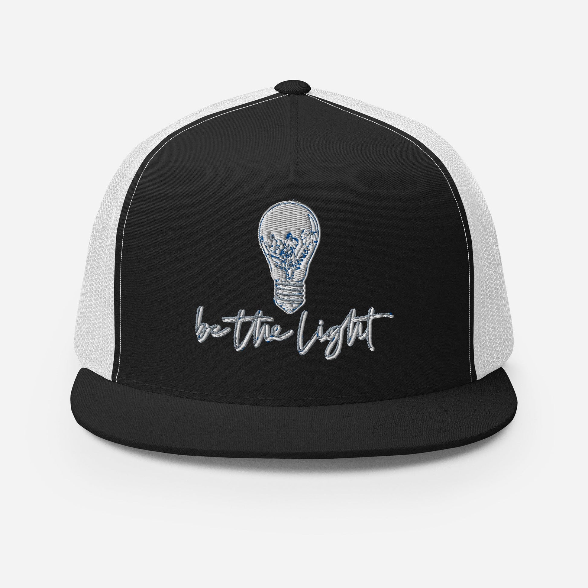 "Be the Light" Christian Hat, Bible Verse Hat, Yupoong 6006 Trucker Cap - Wellness Shine