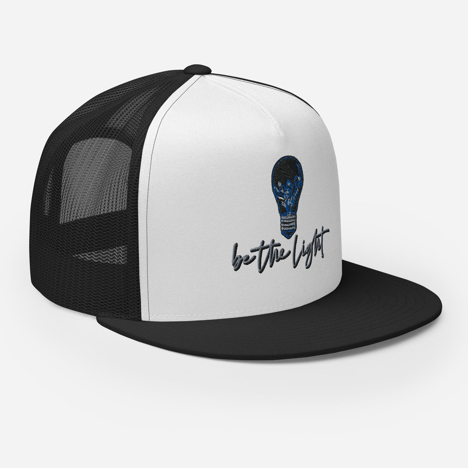 "Be the Light" Christian Hat, Bible Verse Hat, Yupoong 6006 Trucker Cap - Wellness Shine