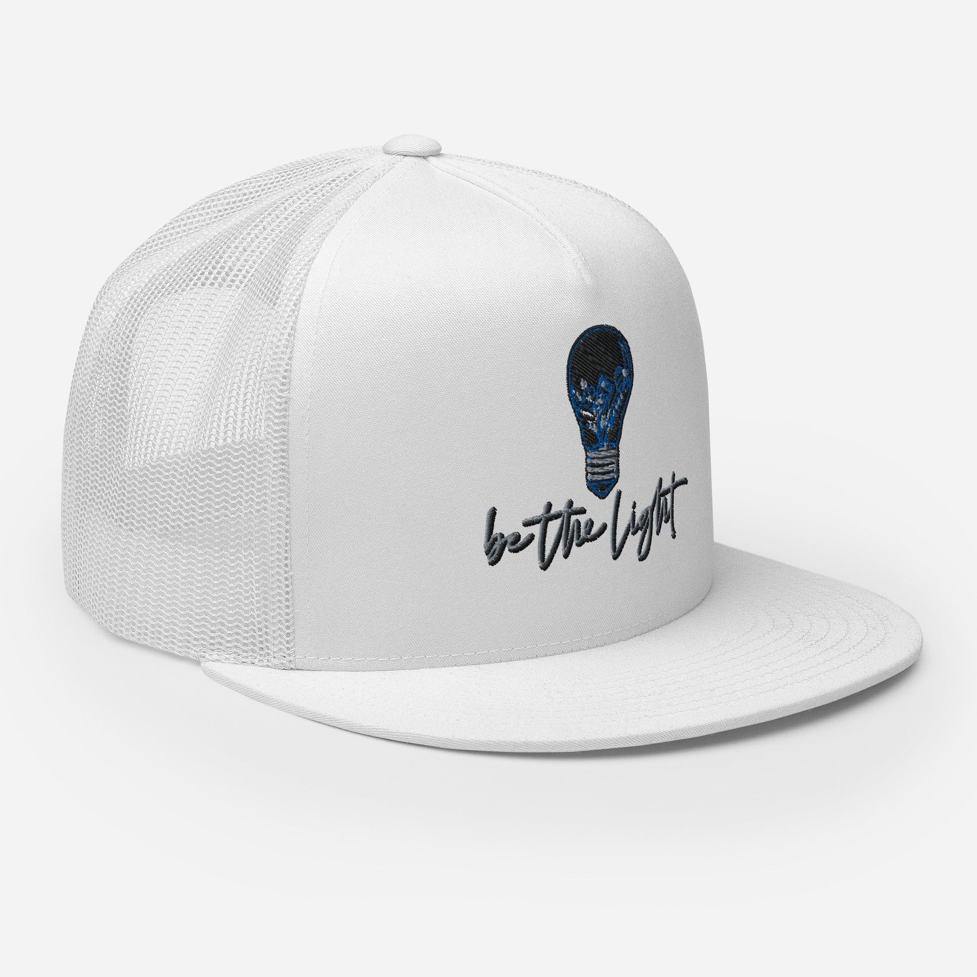 "Be the Light" Christian Hat, Bible Verse Hat, Yupoong 6006 Trucker Cap - Wellness Shine