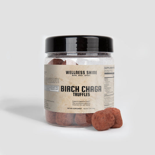Birch Chaga Truffles – Digestive & Mood Support by Wellness Shine - Wellness Shine