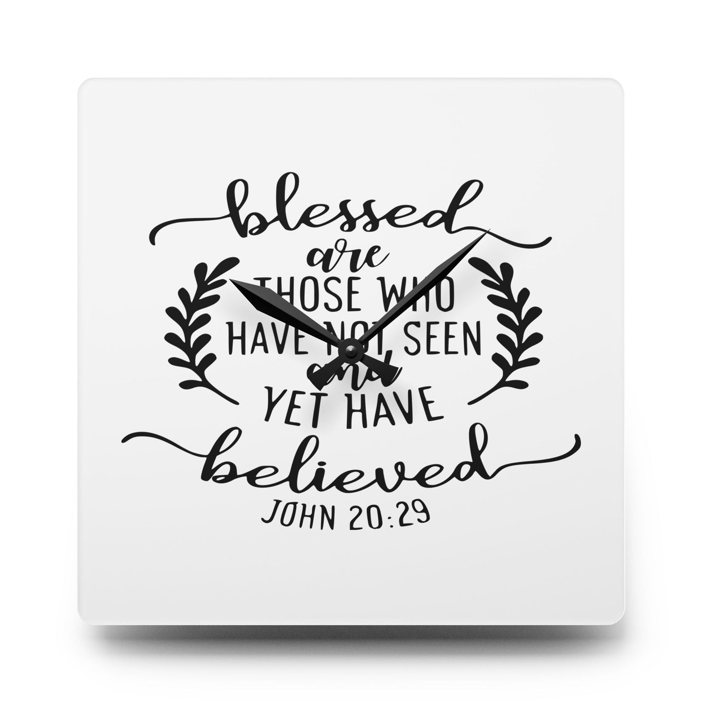 Blessed Are Those Acrylic Wall Clock - Wellness Shine