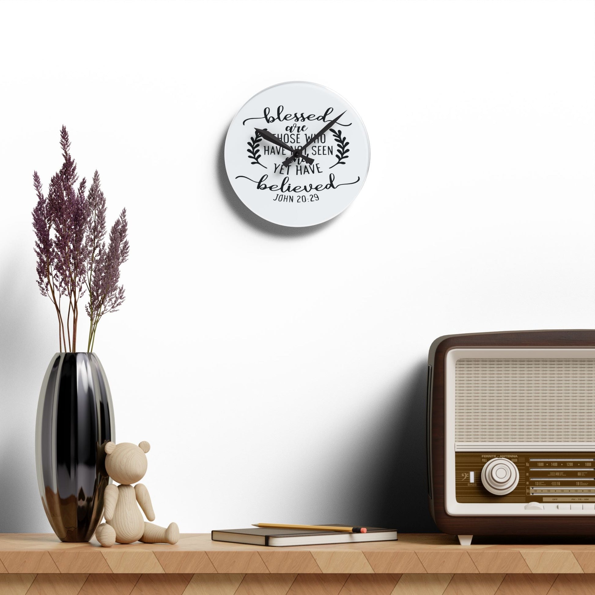 Blessed Are Those Acrylic Wall Clock - Wellness Shine