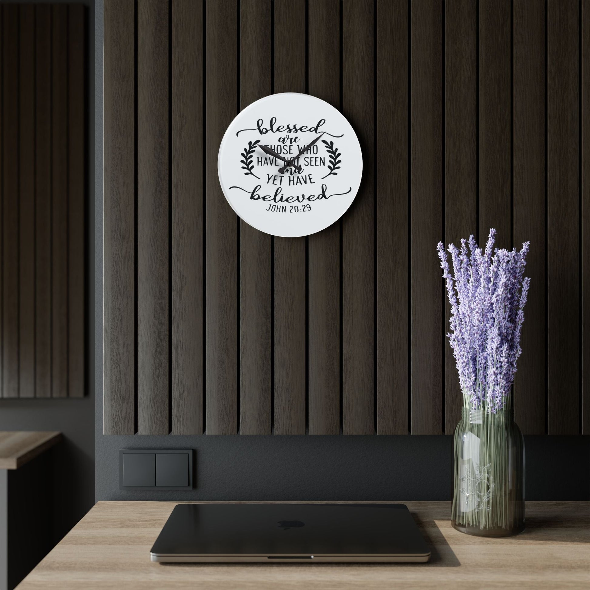 Blessed Are Those Acrylic Wall Clock - Wellness Shine