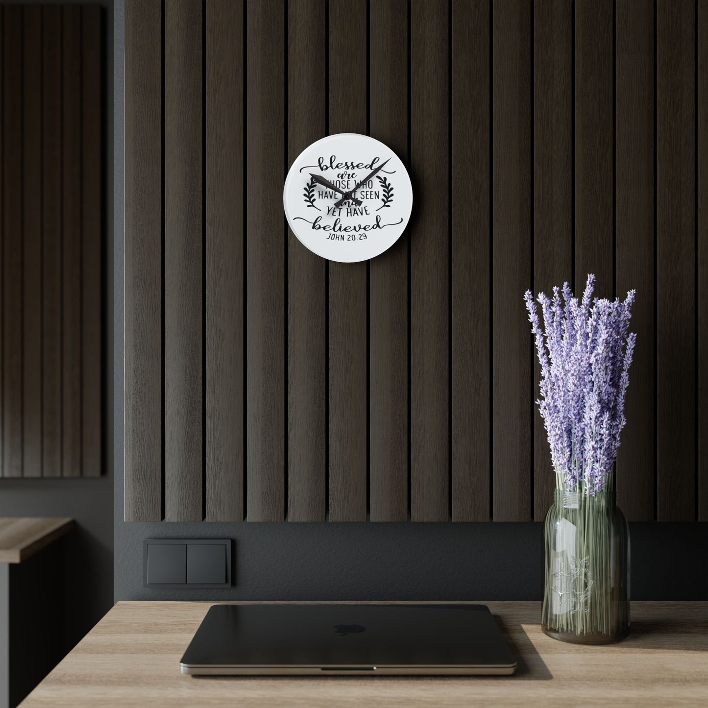 Blessed Are Those Acrylic Wall Clock - Wellness Shine