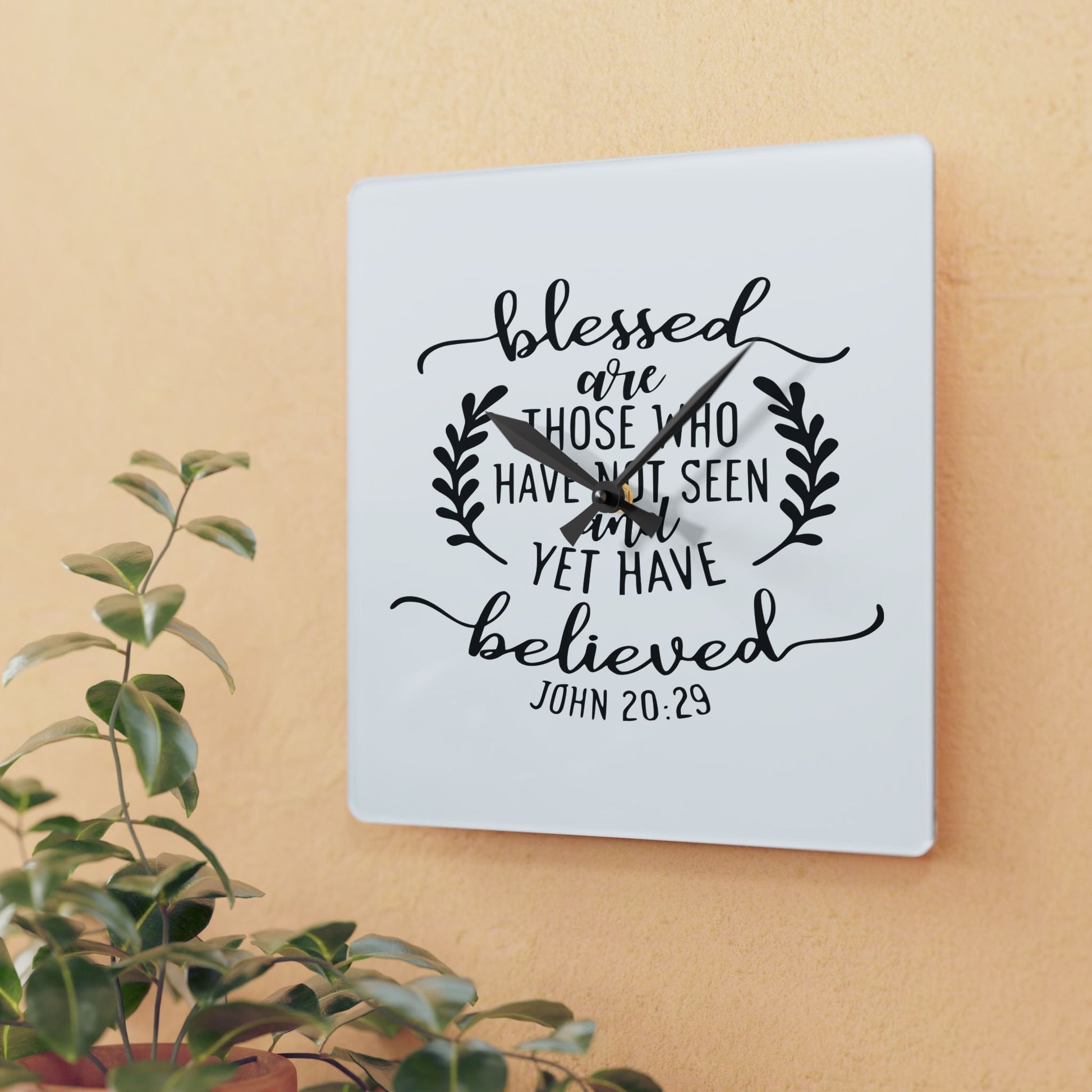 Blessed Are Those Acrylic Wall Clock - Wellness Shine