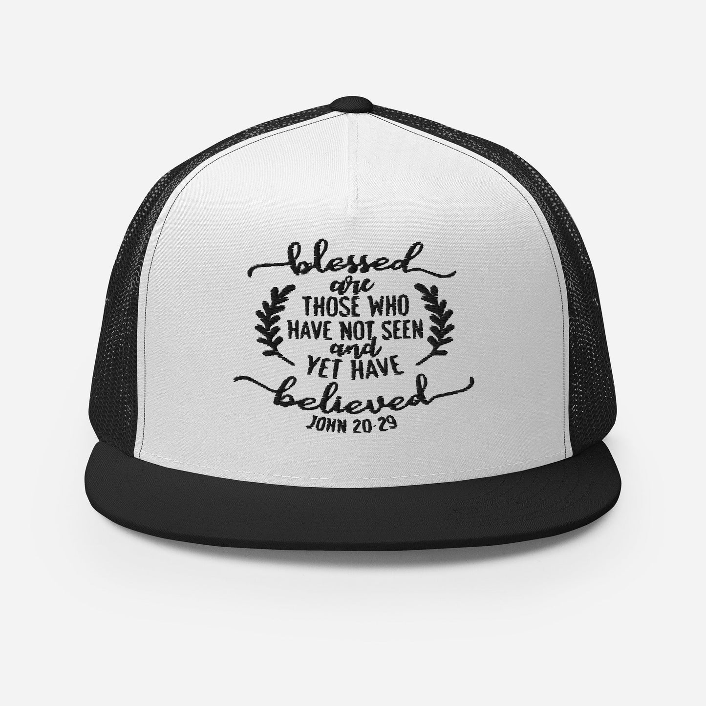 "Blessed Are Those" Christian Hat, Bible Verse Hat, Yupoong 6006 Trucker Cap - Wellness Shine