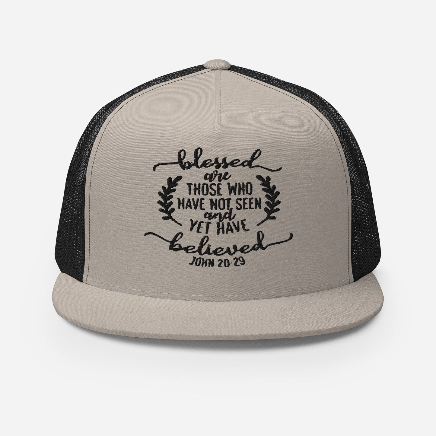 "Blessed Are Those" Christian Hat, Bible Verse Hat, Yupoong 6006 Trucker Cap - Wellness Shine