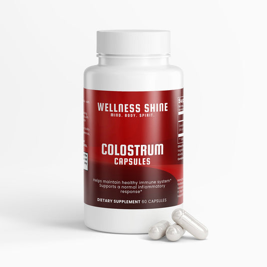 Colostrum Capsules – Immune System Support Supplement by Wellness Shine - Wellness Shine