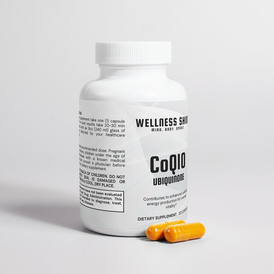 CoQ10 Ubiquinone – Heart & Cellular Energy Support Supplement by Wellness Shine - Wellness Shine
