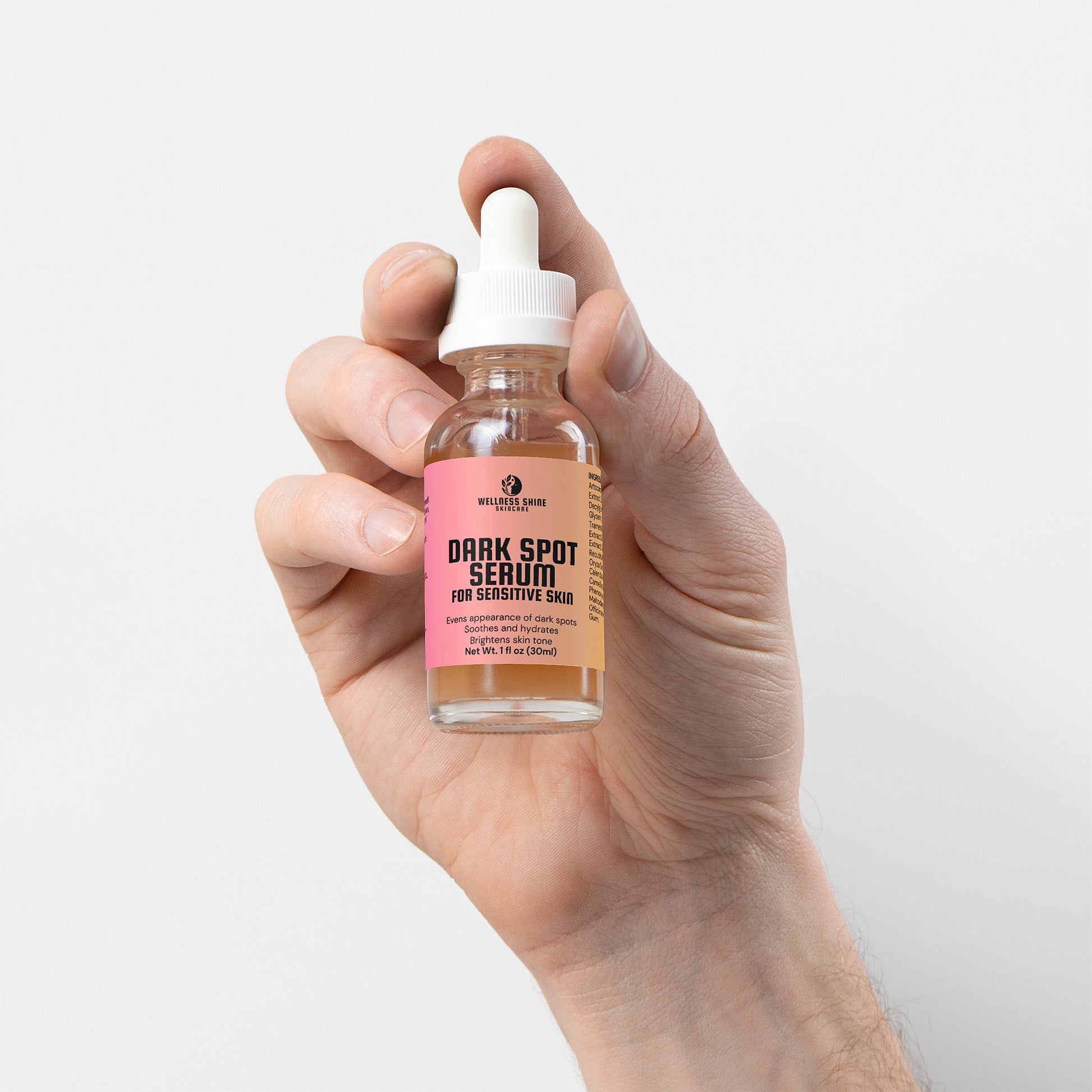 Dark Spot Serum for Sensitive Skin - Brightening, Hydrating and Soothing Skincare by Wellness Shine - Wellness Shine