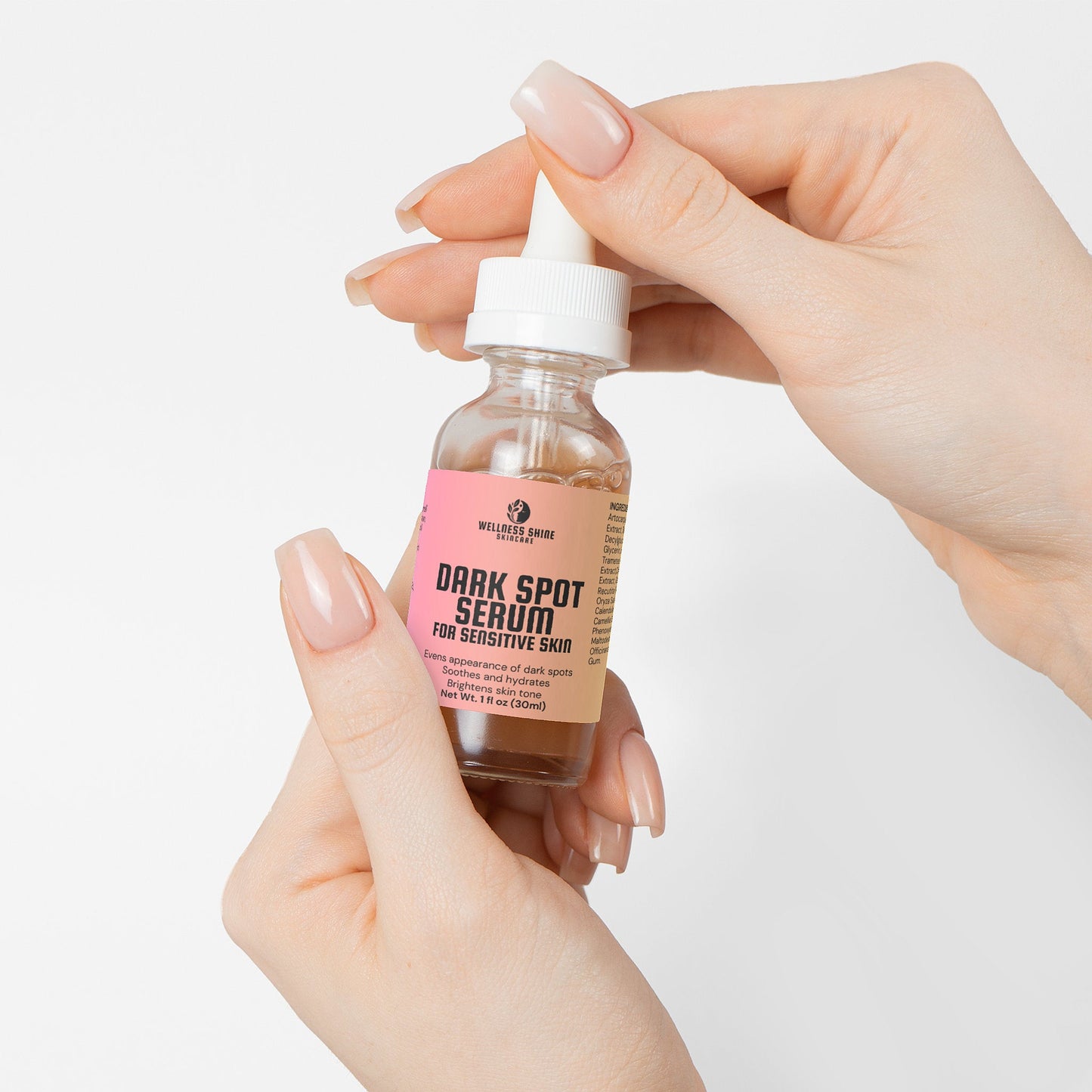 Dark Spot Serum for Sensitive Skin - Brightening, Hydrating and Soothing Skincare by Wellness Shine - Wellness Shine