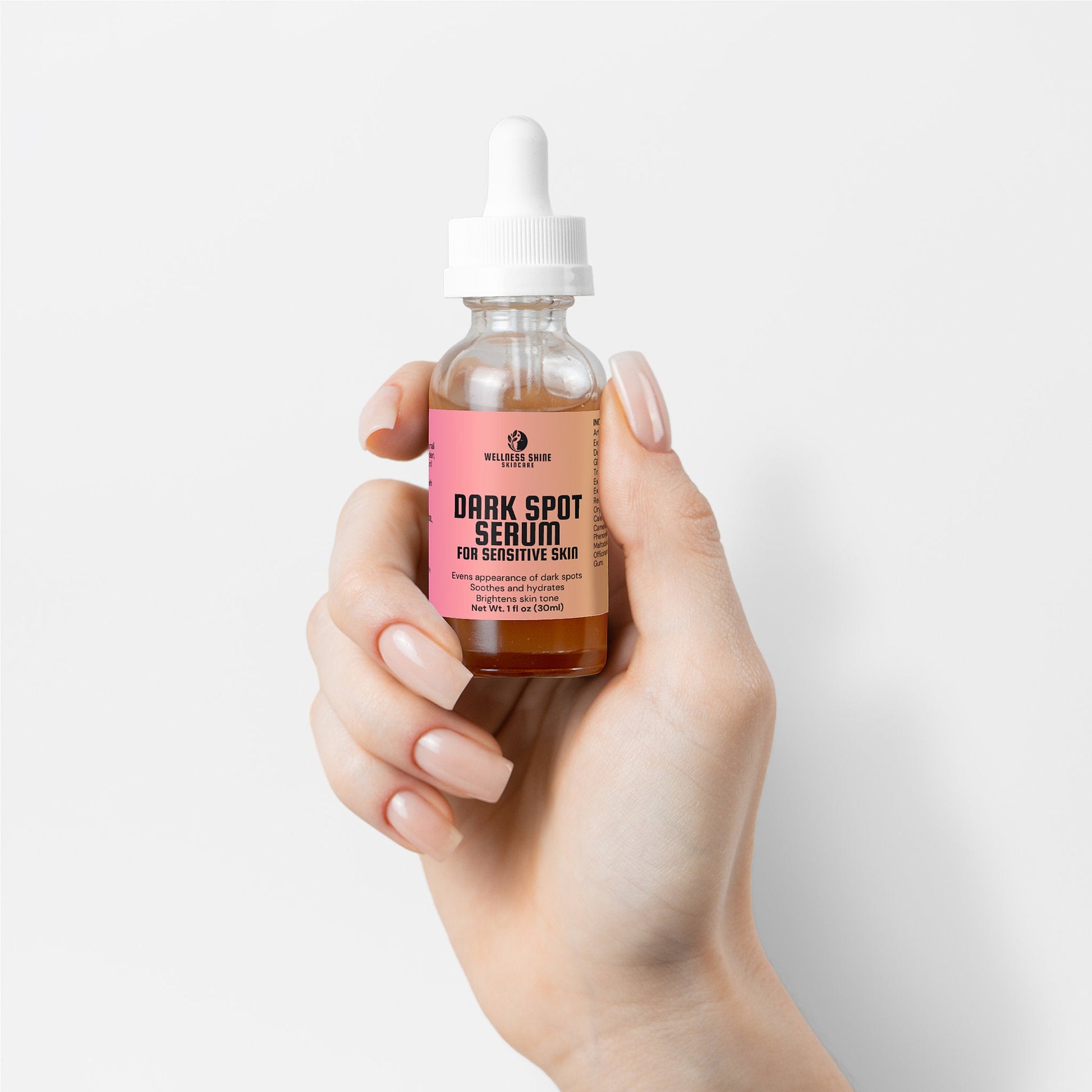 Dark Spot Serum for Sensitive Skin - Brightening, Hydrating and Soothing Skincare by Wellness Shine - Wellness Shine