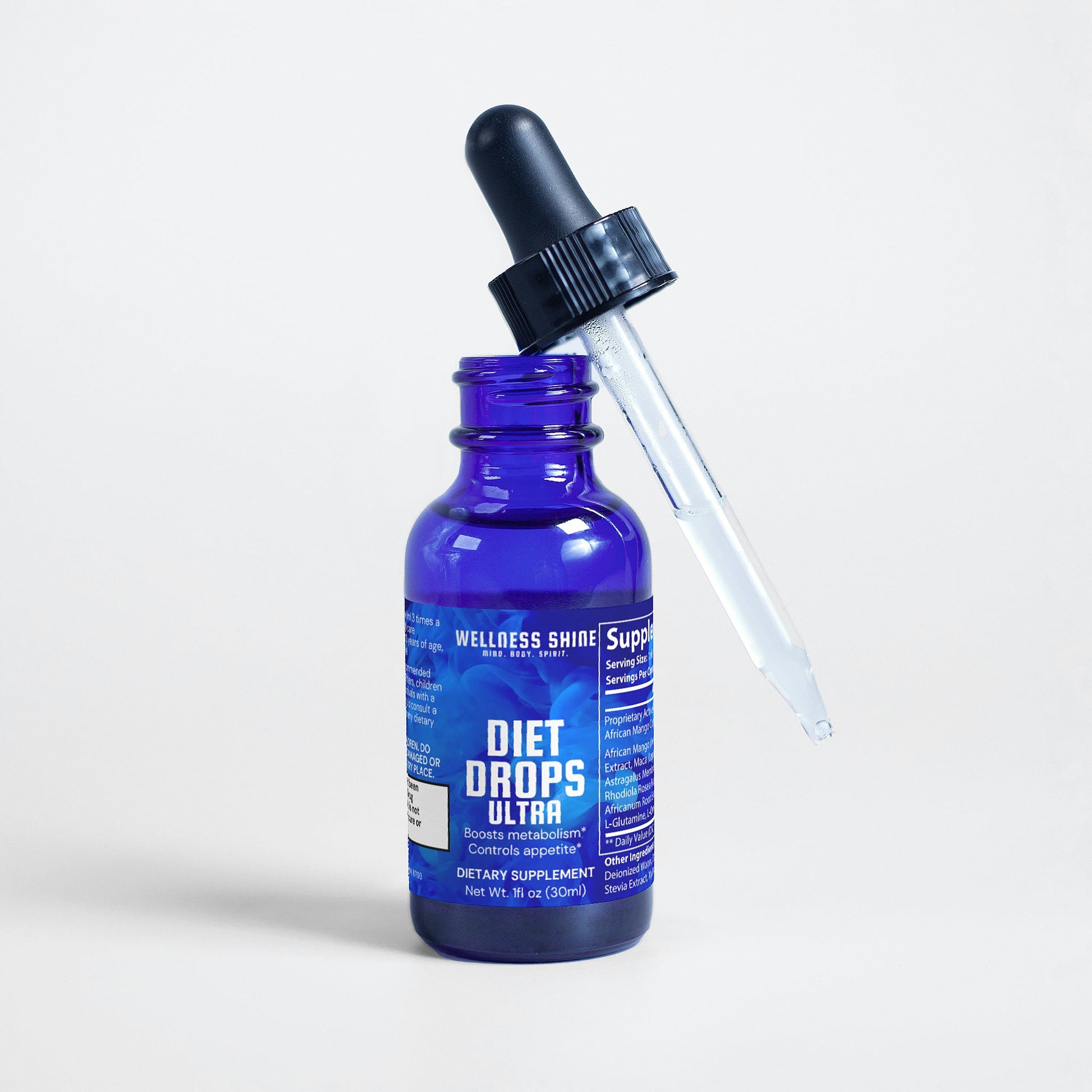 Diet Drops Ultra 1 oz – Appetite Control Supplement by Wellness Shine - Wellness Shine