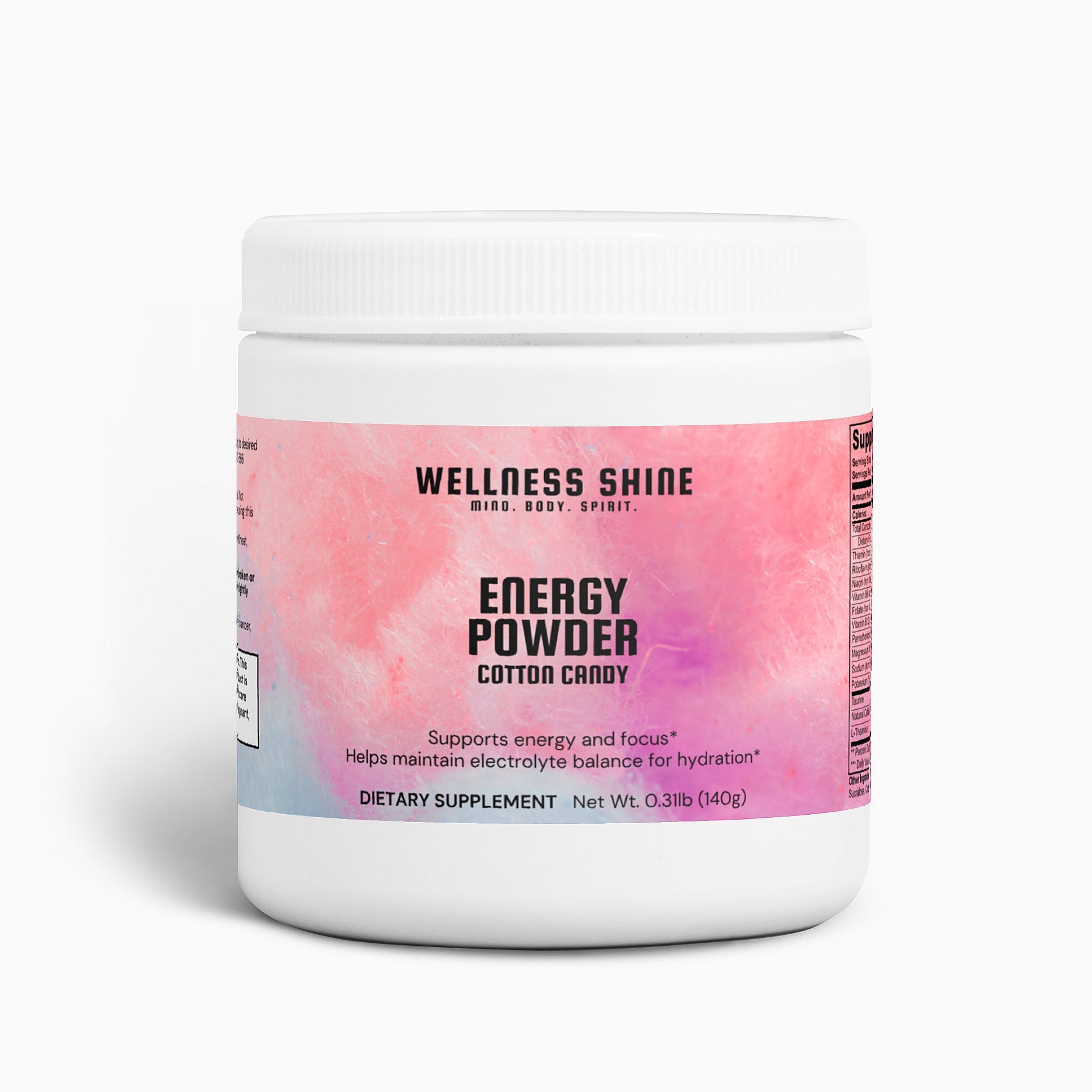 Energy Powder (Cotton Candy) - Wellness Shine