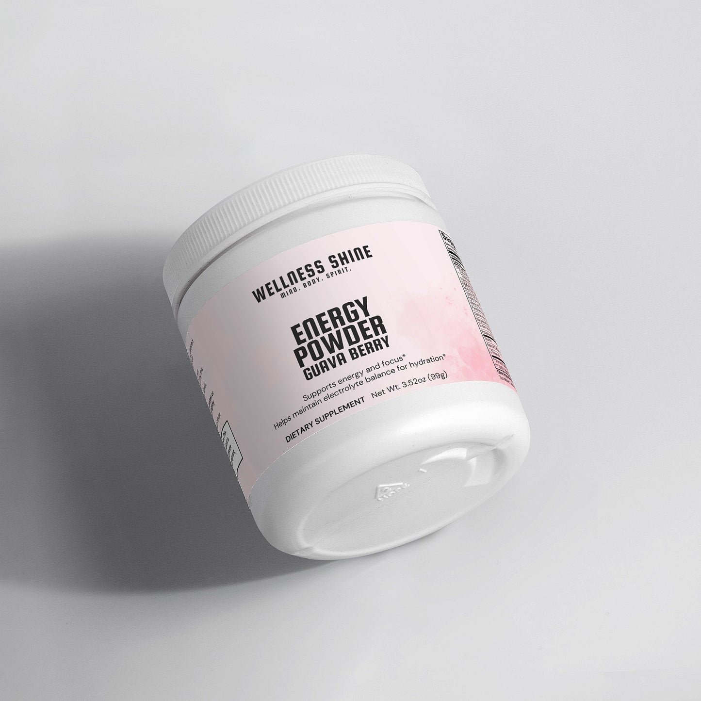 Energy Powder (Guava Berry) – Energy and Focus Supplement by Wellness Shine - Wellness Shine