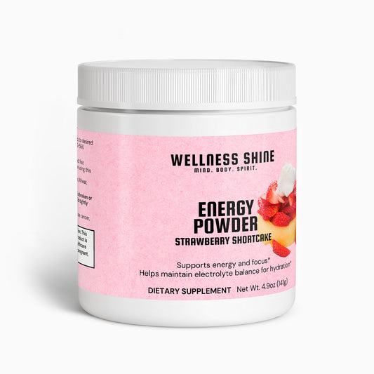 Energy Powder (Strawberry Shortcake) - Wellness Shine
