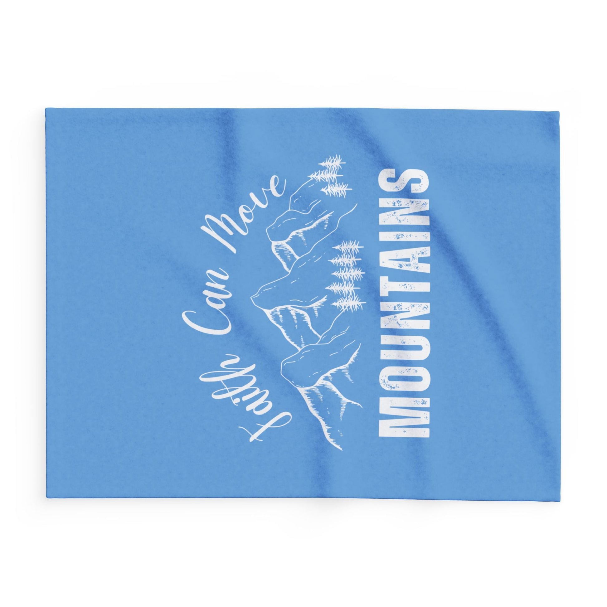 Faith Can Move Mountains Fleece Blanket - Wellness Shine