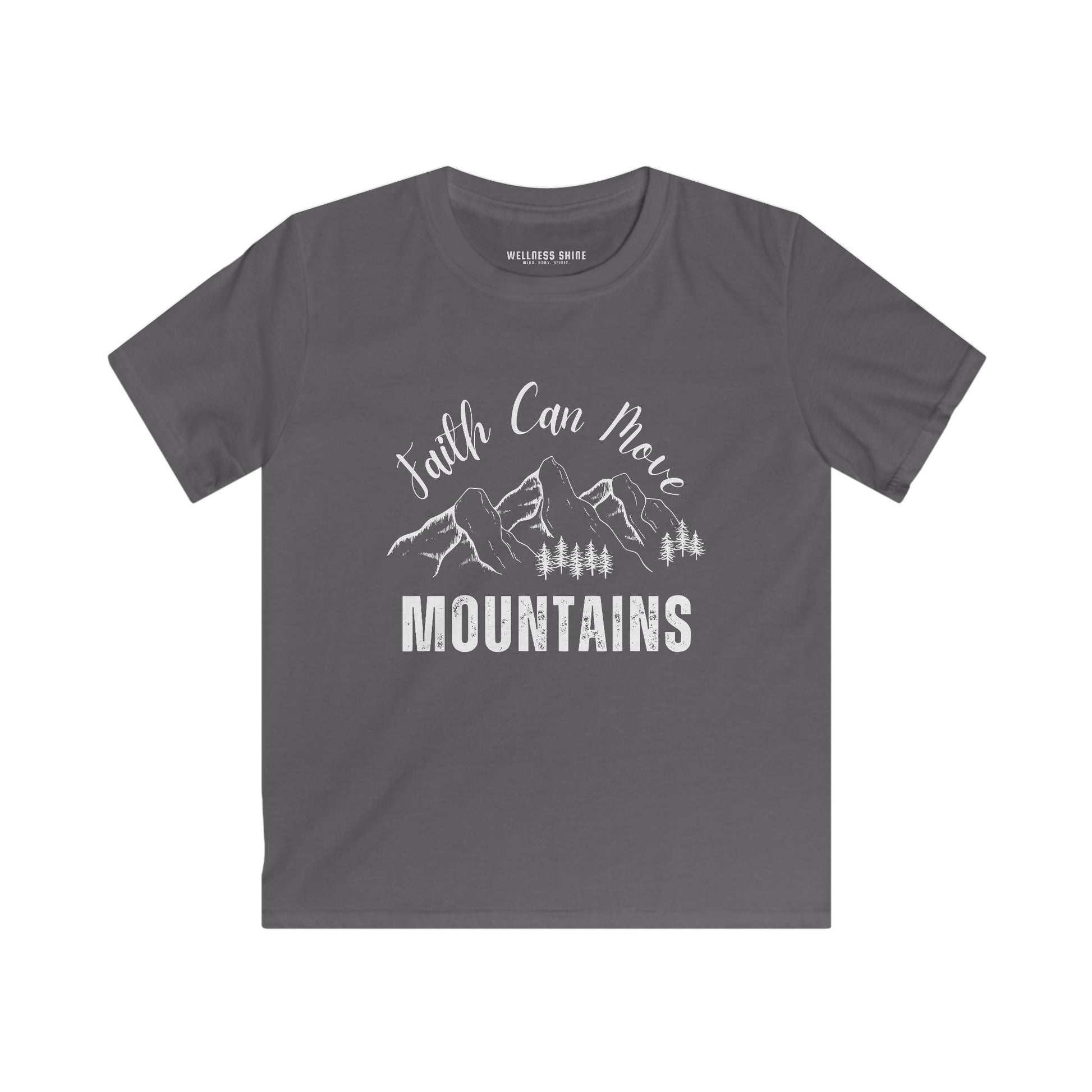 Faith Can Move Mountains Tee for Kids - Wellness Shine